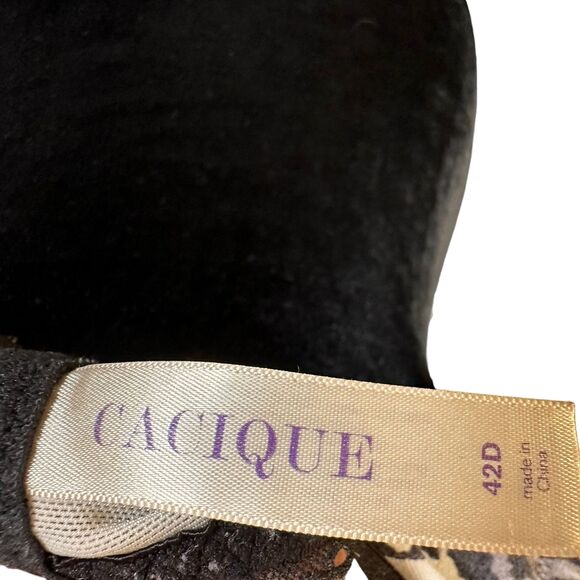 Cacique Push Up Bras Beige and Animal Print Size 42D - Picture 8 of 9